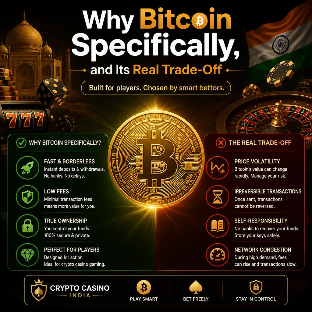 Why Bitcoin Specifically, and Its Real Trade-Off